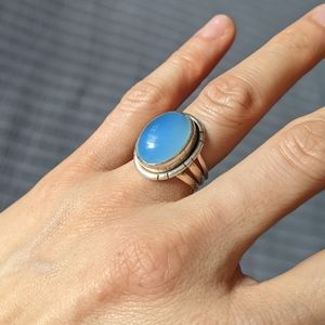 Blue Chalcedony | Sterling Silver Ring